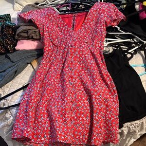 My Michelle Red Floral Dress